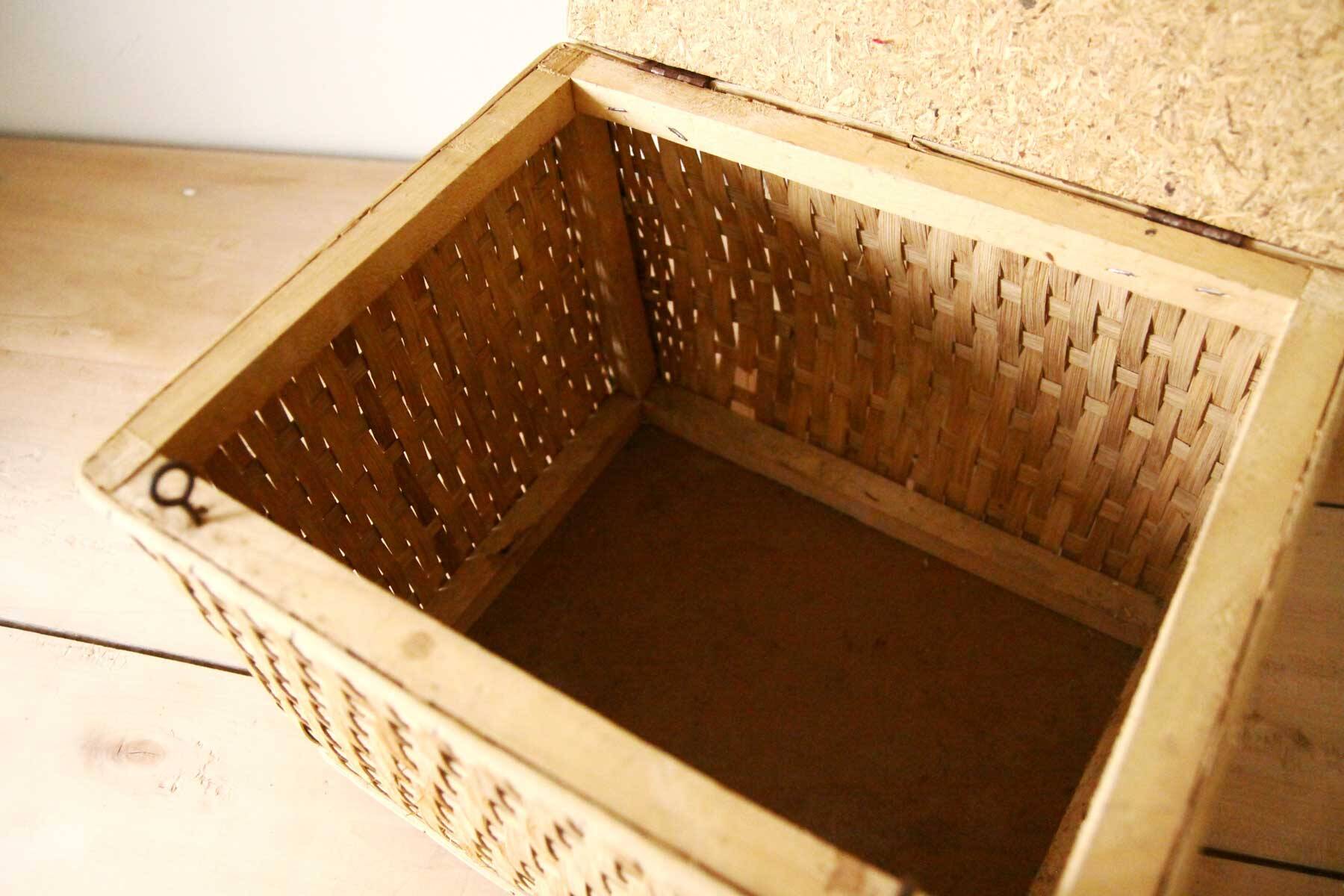 Vintage wicker trunk