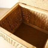 Vintage wicker trunk