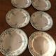 Antique opaque porcelain plates from gien "venice"