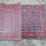 Tapis d'orient ancien fait main persan couloir bidjar 2,17 x 1,08 m