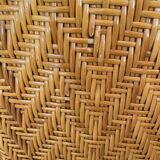 Chene and rattan cabinet