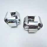 Pair of chrome sconces 70