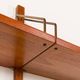 Hansen and Guldborg teak wall unit with a bar cabinet, Denmark 1950s