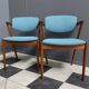 Set of 2 Kai Kristiansen Model 42 Teak Z-chairs for  Shou Andersen Denmark