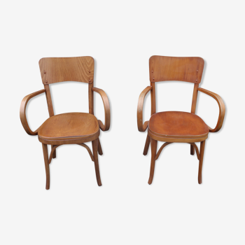 Pair of Baumann armchairs 1960