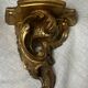 Pair of gilded wood wall consoles