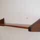 Minimalist mahogany shelves from the 1960s.
