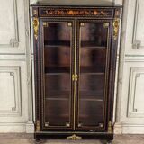 Bookcase, Napoleon III Display Case, Italy Circa 1880