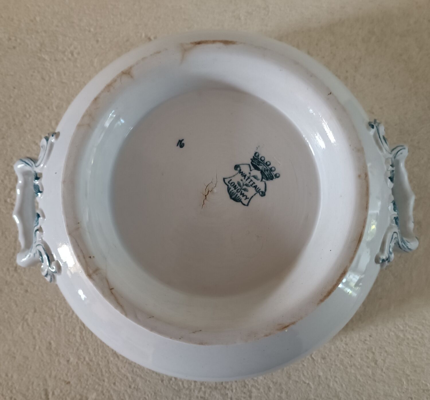 Iron earth tureen Longwy