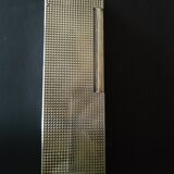 Dupont silver metal table lighter, numbered