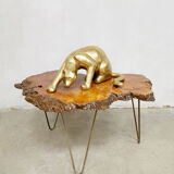 Vintage tree trunk side table coffee table