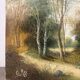 Path under the tall trees, oil on canvas signed