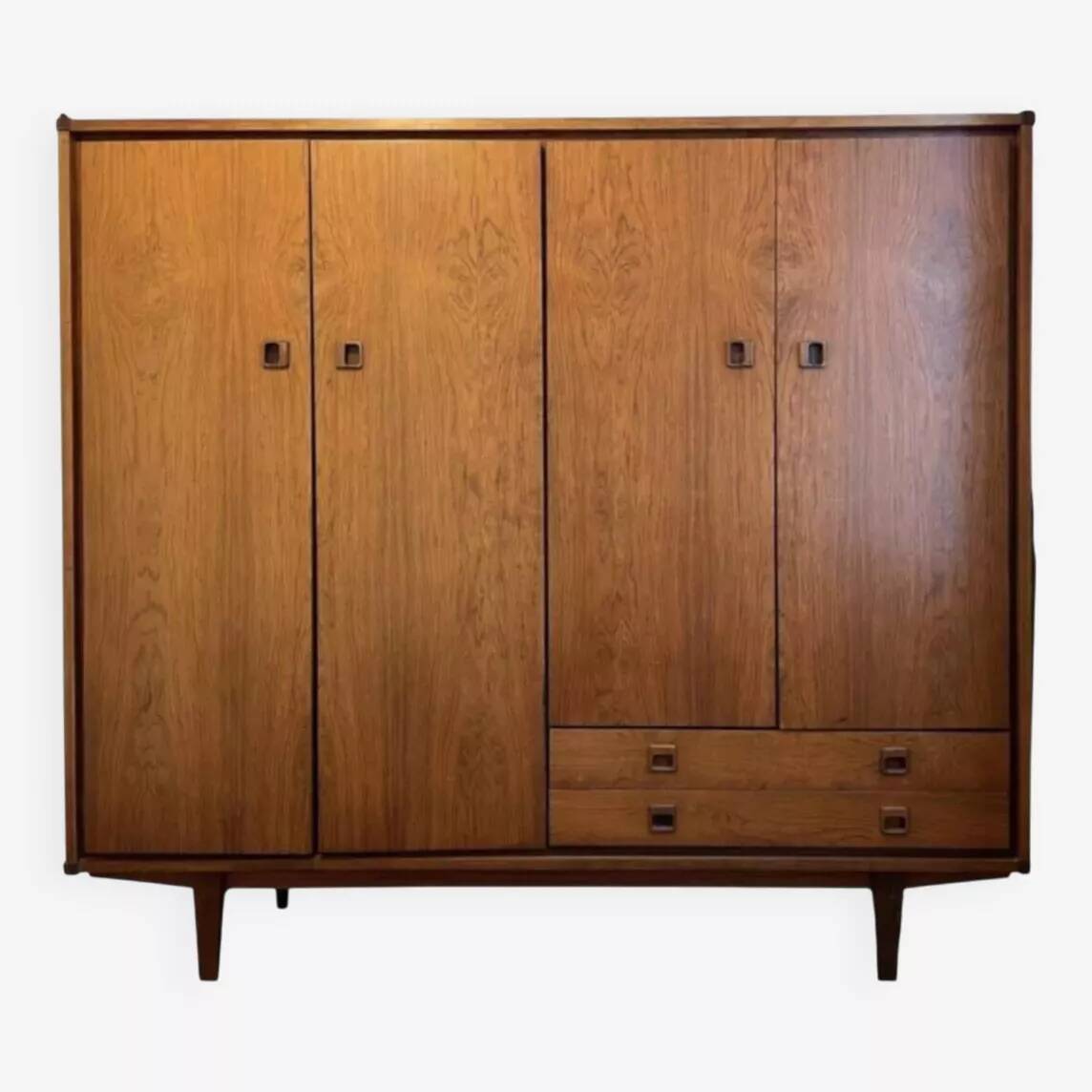 Vintage teak wardrobe from the 60s