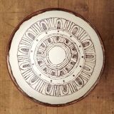 Circular, hollow dish. Ceramic from the 60s-70s