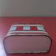 Matchbox in enamelled sheet metal Art Deco white/red