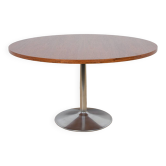 Mid-Century Round Dining Table, 1970s