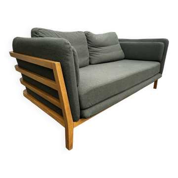 Habitat sofa (oak frame)