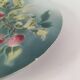 Saint-Amand Hamage plate – Stenciled cherry decoration 1945-1950