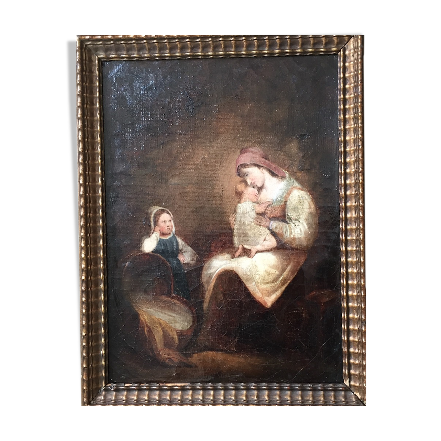 Ancient 19th century painting