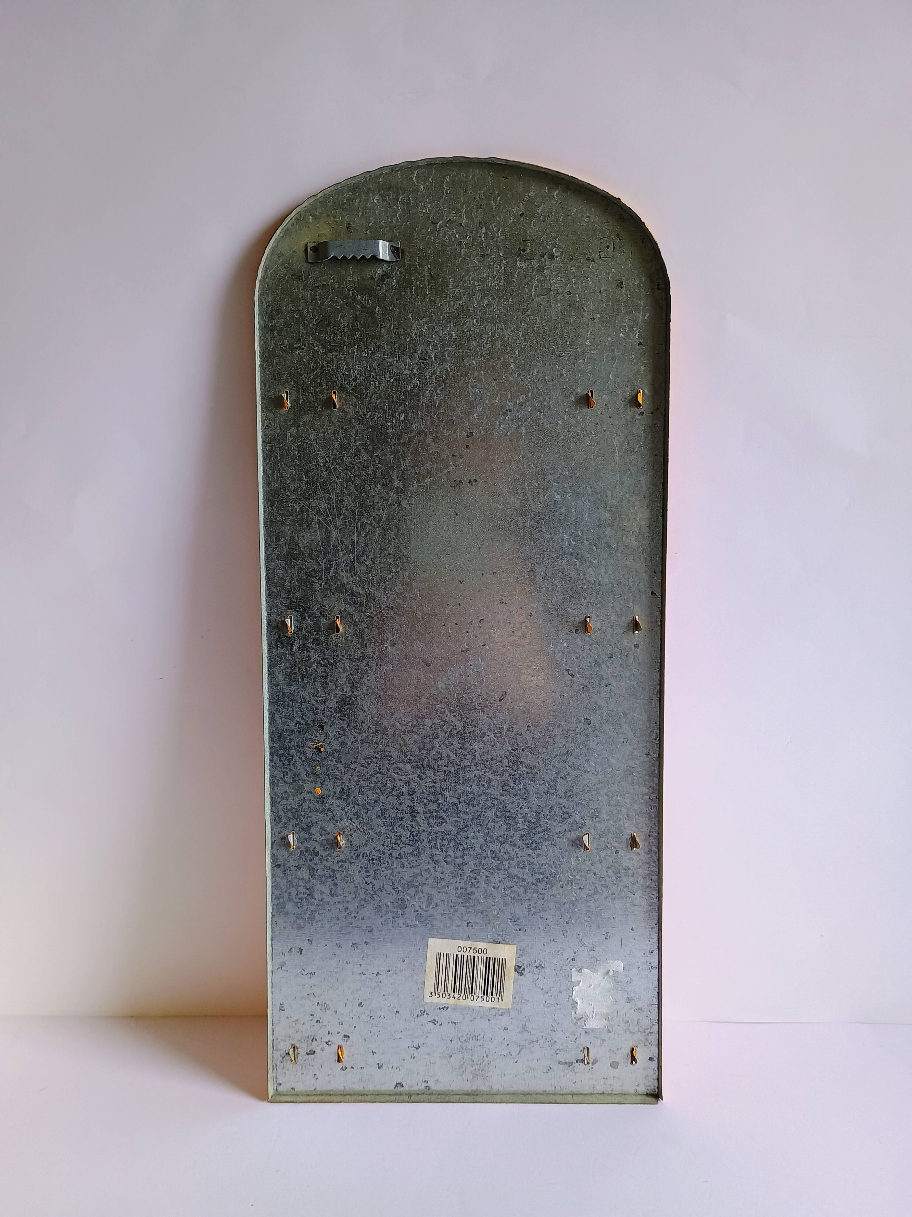 Vintage Provençal sheet metal commission list organizer