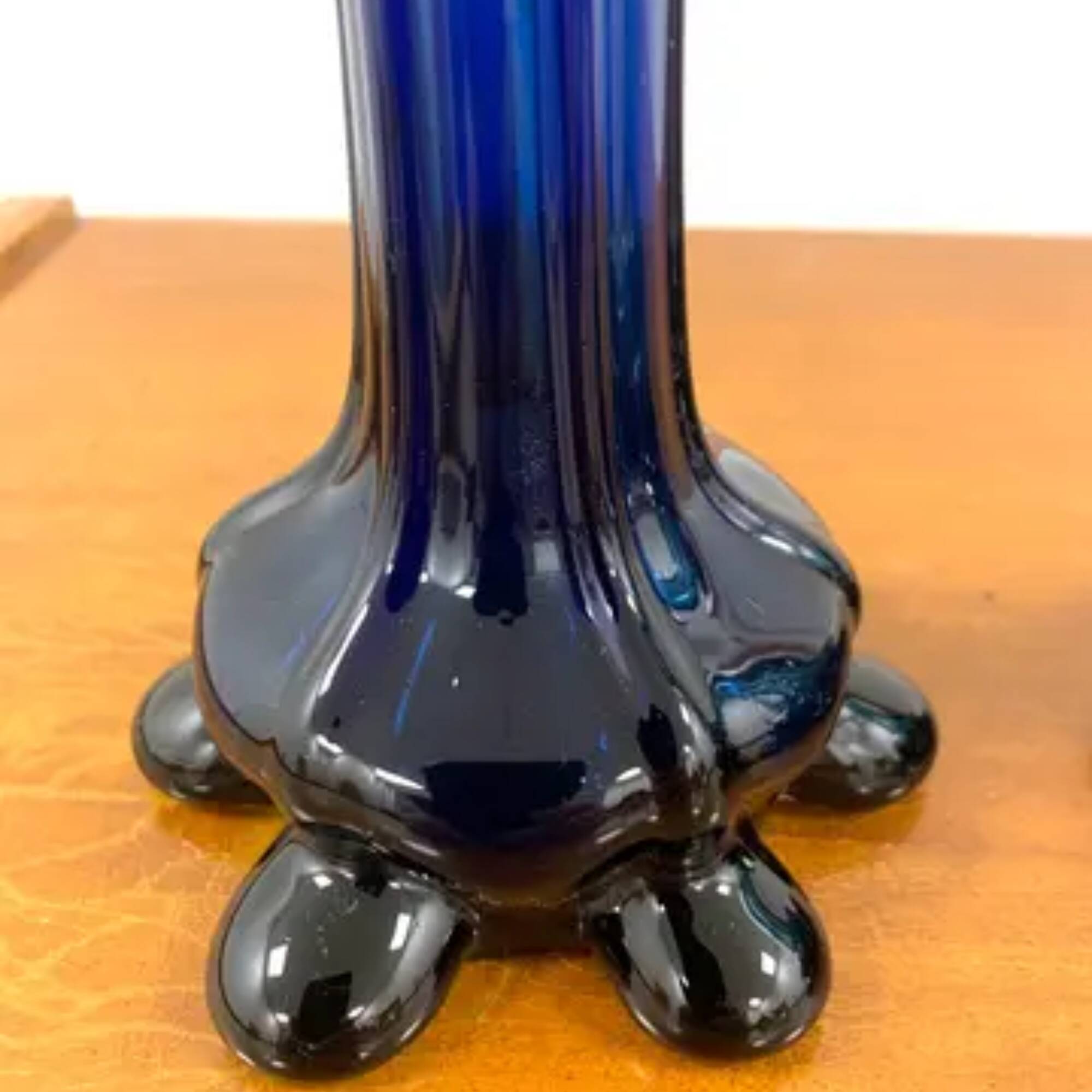 Retro blue vases, Czechoslovakia, 1960s (set of 2)