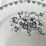 Art Nouveau dessert plate Terre de Fer U&C Sarreguemines model Véga