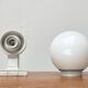 German wall lamp in ceramic and glass from the mid-century, Siemens, 1950s.
