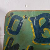 Painted amusement park or funfair sign