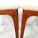 Pair of Vinatge Danish stools in teak