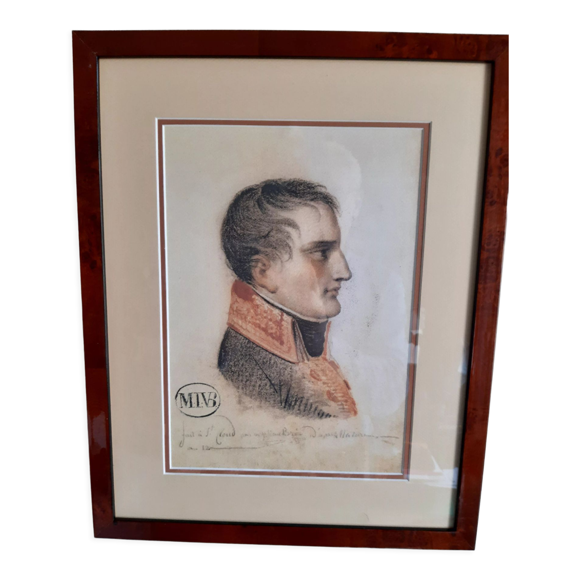 Profile portrait of Napoleon Bonaparte 1st Consul