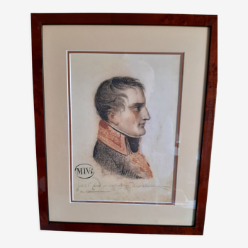 Profile portrait of Napoleon Bonaparte 1st Consul