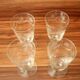 4 Antique engraved goblets - wine glasses