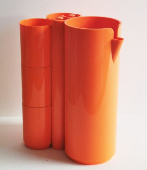 Service to orangeade 9 set designed by Jean-Pierre Vitrac in 1970.
