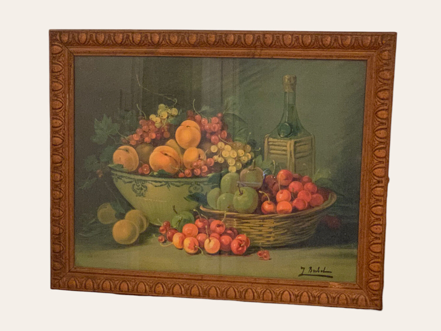 Pair of Still Life Fruit Paintings 1900
