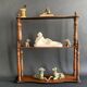 Napoleon III wall shelf in turned wood, 19th century