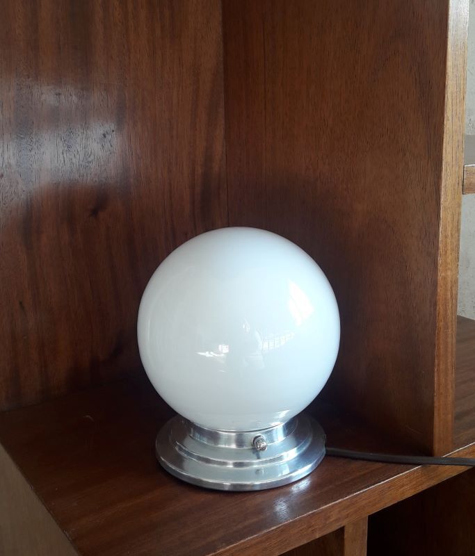 Lamp, Art Deco globe ceiling light