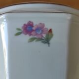 Porcelain sugar bowl with floral decoration