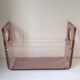 Vintage plexiglass magazine rack - attributed to Michel Dumas