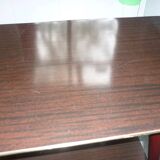 Table à roulettes en formica 1960