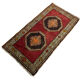 Vintage turkish pastel rug ,  97 x 52 cm