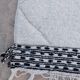 White rug in natural wool, 250cm x 150cm