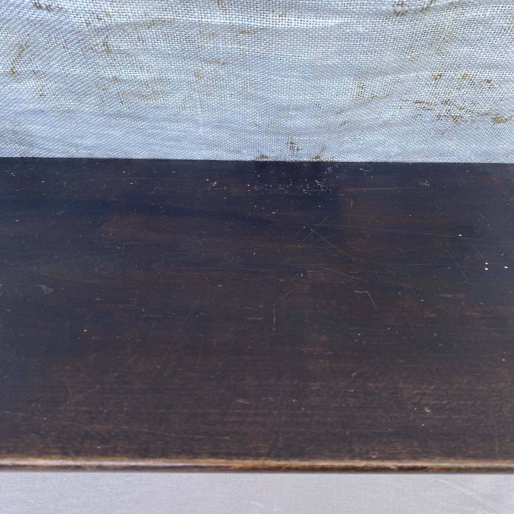 Large antique wall-mounted coat rack in carved wood 135 cm