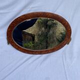 Oval mirror art deco era