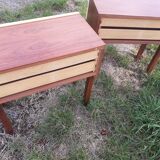 Pair of vintage bedside tables