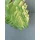Contemporary Modern Green Frosted "Selle" Murano Glass Rectangular Chandeli
