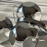 Suspension chrome metal eyeball