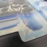 Cendrier art-déco verre opalescent A. Hunebelle
