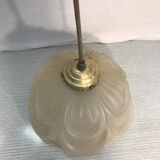 Old glass hanging moulded shape flowers 70 vintage years