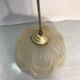 Old glass hanging moulded shape flowers 70 vintage years