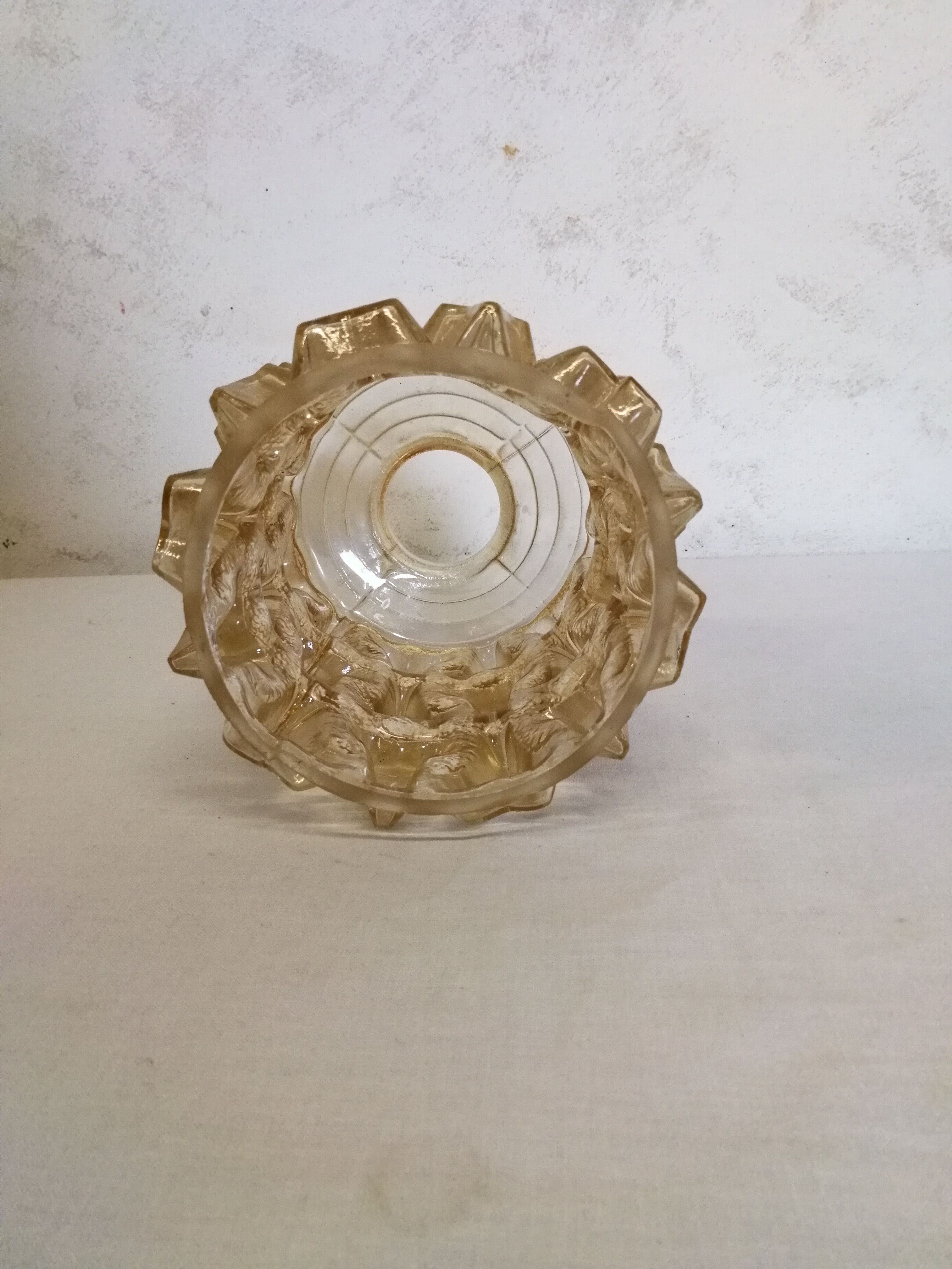 Smoked glass globe for wall lamps or suspension